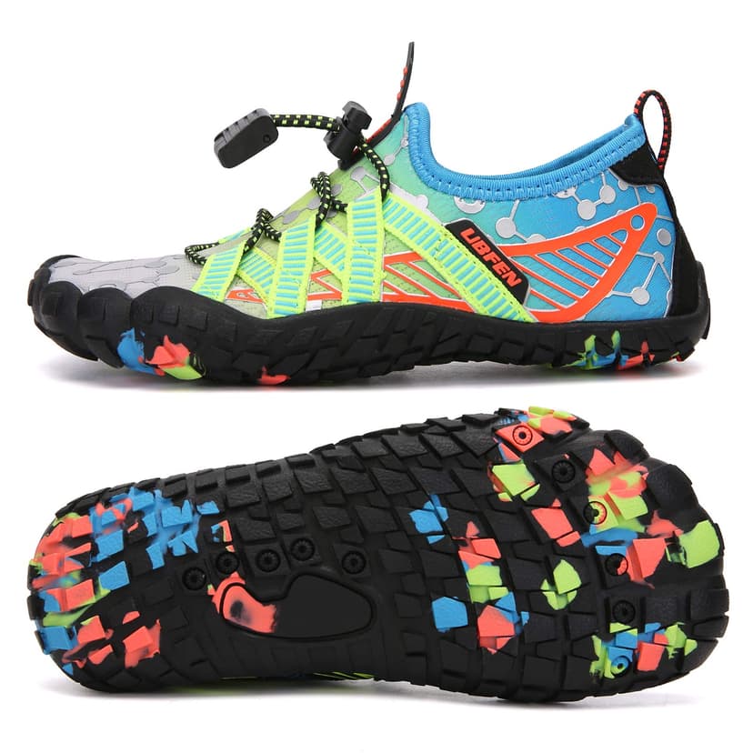 UBFEN Water Shoes for Kids Boys Girls Aqua Socks Barefoot Beach Sports Swim Pool Quick Dry Lightweight Toddler Little Big Kid