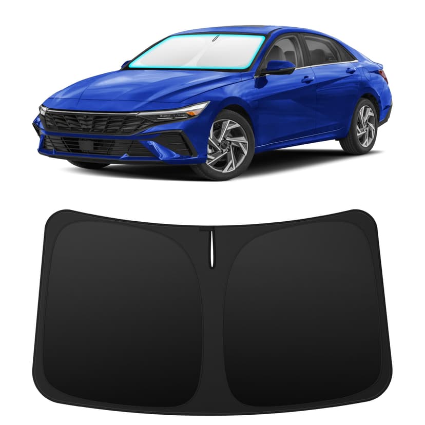 INSAUTO Custom Fit Windshield Sun Shade for Hyundai Elantra 2021-2026 | Foldable Front Window Sunshade Car Accessories, UV & Heat Reflector, Keeps Interior Cool, Includes Storage Bag