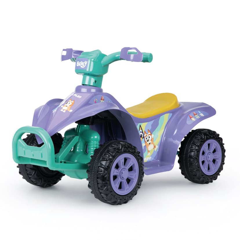 Bluey - 6V ATV Ride On Toy for Kids, LED Headlights, Battery Powered