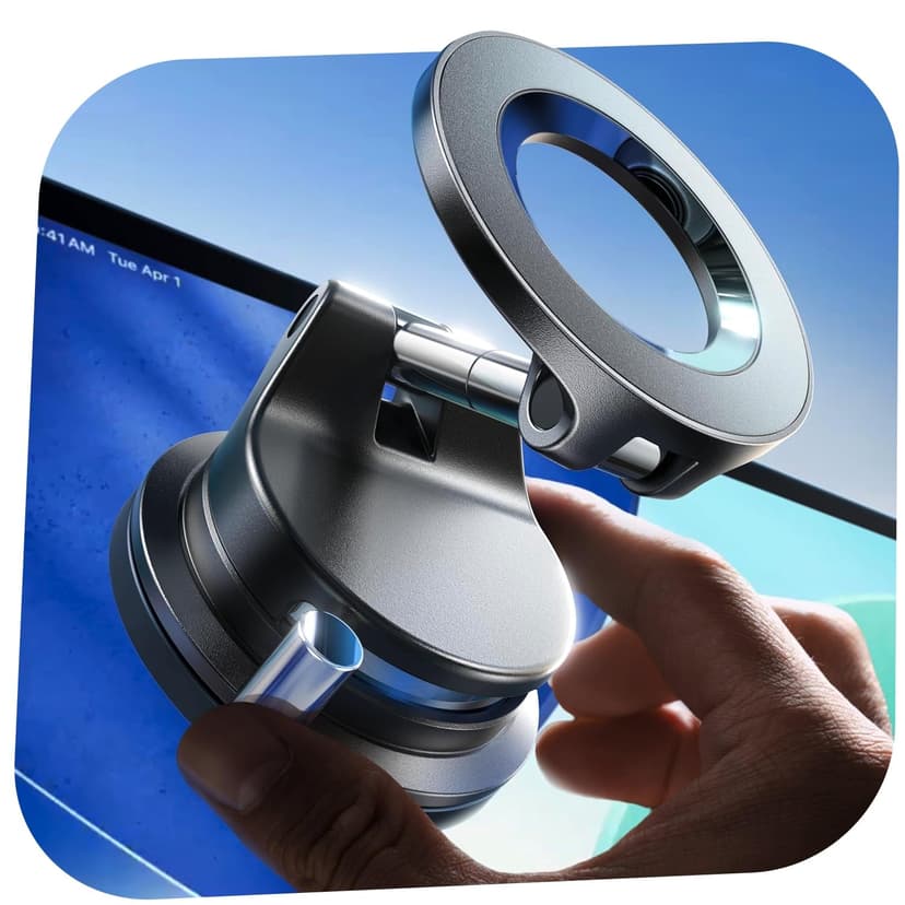 LISEN for MagSafe Car Mount [3800gf Strong Magnet & 90+LBS Suction] 360° Adjustable Vacuum Magnetic Phone Holders for Your Car, for iPhone 17 Pro Max 16 15 14 13 12 Plus Air for All Smartphones