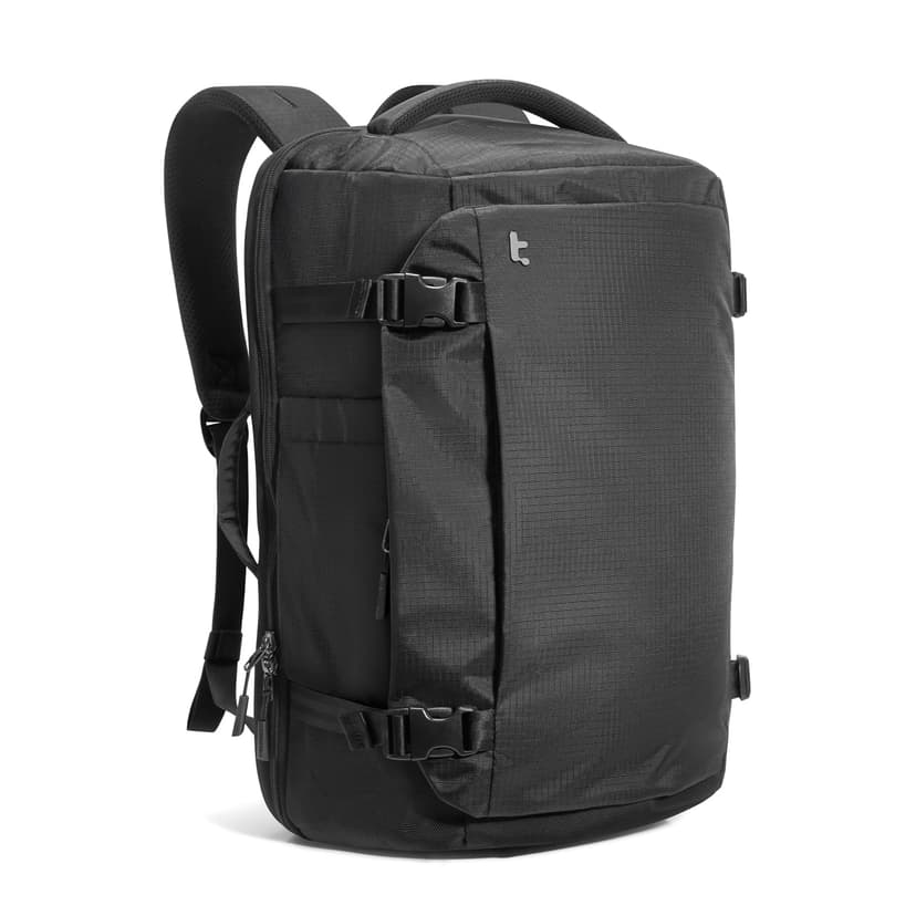 tomtoc Travel Backpack, TSA Carry On/Personal Item Bag Flight Approved | 28/40L Carry on Luggage Backpack for Men Women, PFAS Free, Water-resistant Business Airplanes Rucksack for Travel Essentials