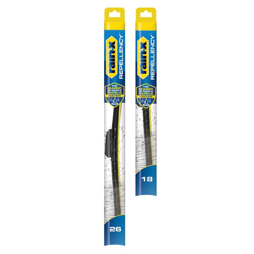 Rain-X 810346 Repellency Water Repellent Wiper Blades, 26" & 18" Windshield Wipers, All Weather Streak-Free for Enhanced Visibility w/Water Repellency Formula [Amazon Exclusive]
