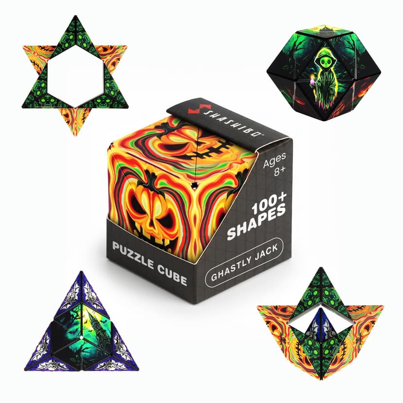 Shashibo DODECA Magnetic Puzzle Cube, Stress Relief Fidget Toy | 100+ Possible Shapes, Sensory Fidget Toy For Adults & Kids, Fun Shape Shifting Puzzle Box For All Ages