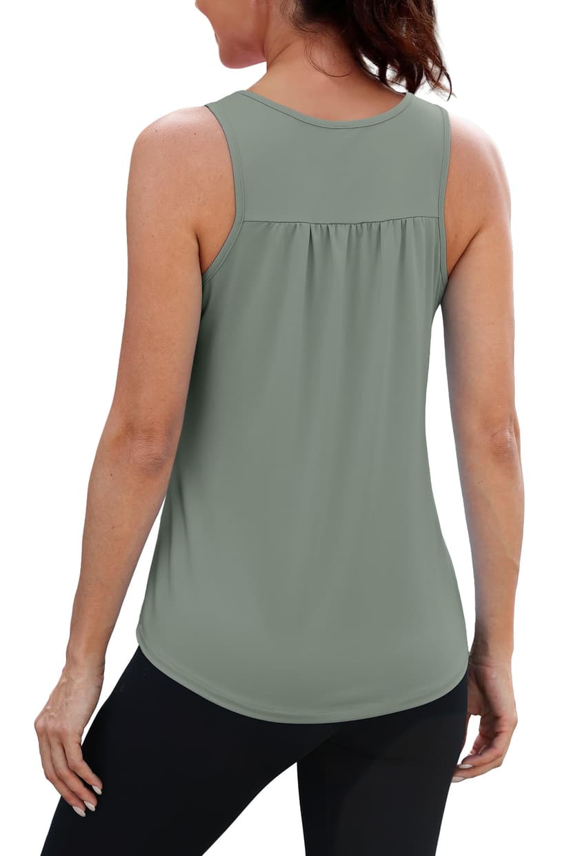 NIASHOT Workout Tank Tops for Women Racerback Loose Fit Yoga Top Sleeveless Gym Shirt Running Athletic Tanks Pack