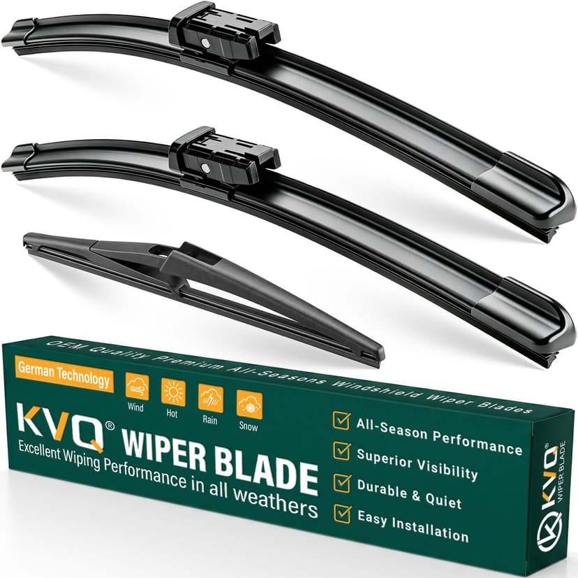 KVQ Windshield Wiper Blades Replacement for Mercedes-Benz GLE Class 2016-2017 W166 ML Class 2012-2015,Original Equipment Replacement Front Rear Wiper Blade Set - 26" 23" 12" (Set of 3)