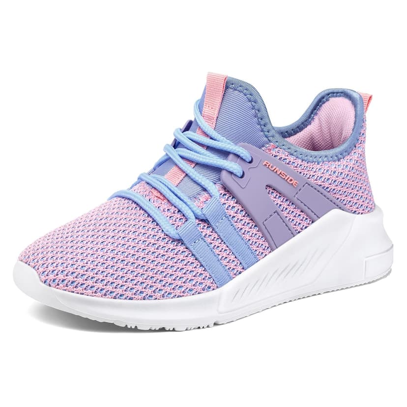 RUNSIDE Boys Girls Tennis Shoes Kids Lightweight Breathable Sneakers Lace-up Running Athletic Shoes for Toddler/Little Kid/Big Kid