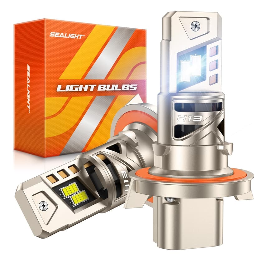 SEALIGHT H13 Light Bulb, 9008 LED Bulbs, 96,000LM for Driving, Pack of 2