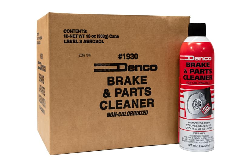Denco #1930 Brake & Parts Cleaner Spray, Non-Chlorinated, Fast-Drying Degreaser, Low Odor Aerosol, 15.3oz (13oz net wt) (Case of 12)