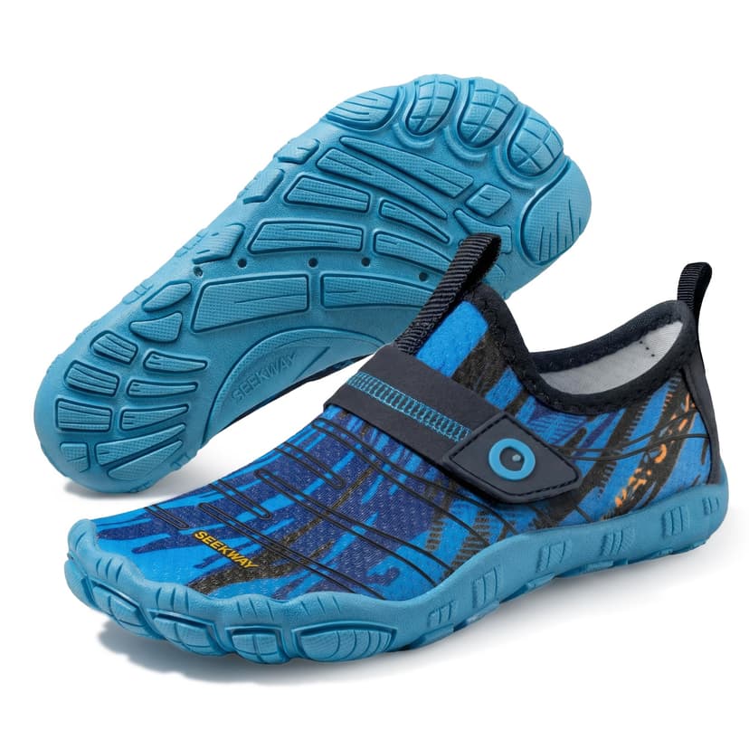 SEEKWAY Barefoot Water Shoes for Kids - Wide Toe Box and Quick-Dry Sand Shoes Toddler for Hiking Swim Beach Pool Kayak Sport Accessories, Camping Essentials Must-Haves for Boys Girls Sizes
