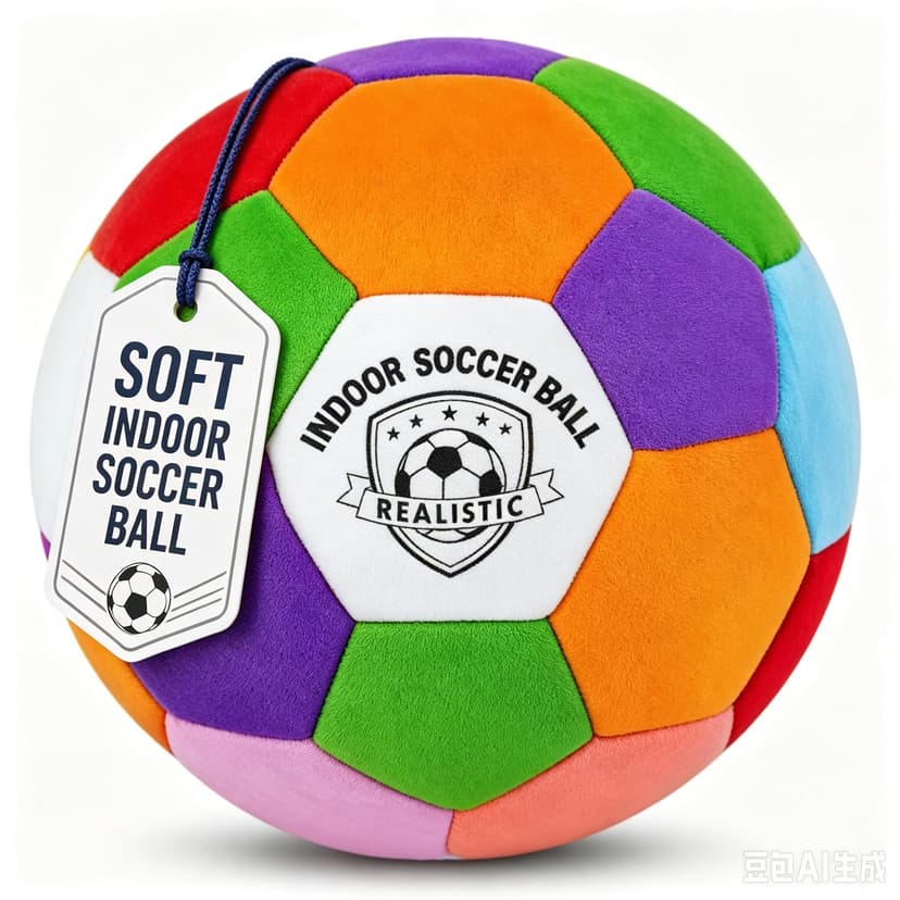 Indoor Soccer Balls Size 4 Kids Youth Safe Silent Play Inside the House | 8.2in, 9oz, Shock Absorbing Fabric foam Outer, No Damage On Walls, Juggling Dribble Up Ball Control with Realistic Bounce