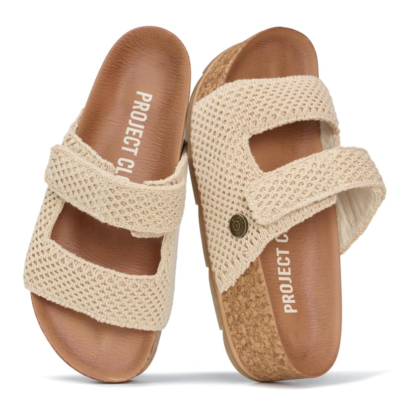 Project Cloud 100% Genuine Leather Platform Sandals Women Footwear-Beach Essentials Summer Wedges with Plush and Soft Insole-Non Slip & Lightweight Wedge Sandals For Women 2026