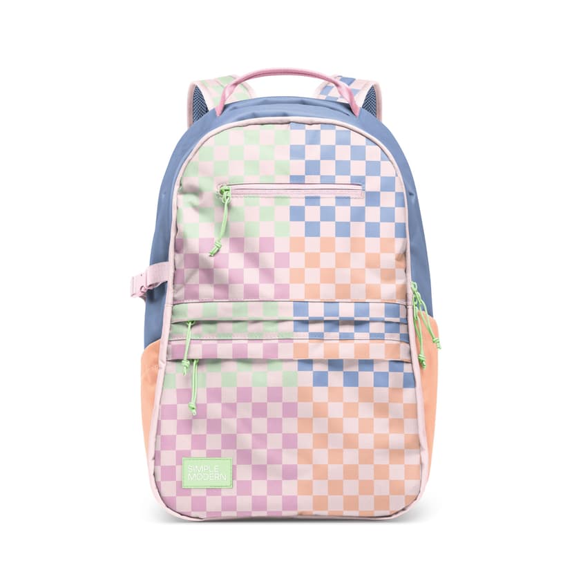 Simple Modern Kids Backpack for School | 20L Laptop Backpack | Checkered | Ellis Bookbag for Girls, Boys | Cute Backpack for Middle School, High School, Teens | Hopscotch Checkmate