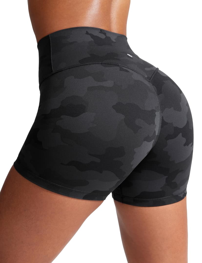CRZ YOGA Secretsculpt Butterlift Biker Shorts 4" - No Front Seam High Waisted Womens Workout Gym Booty Scrunch Butt