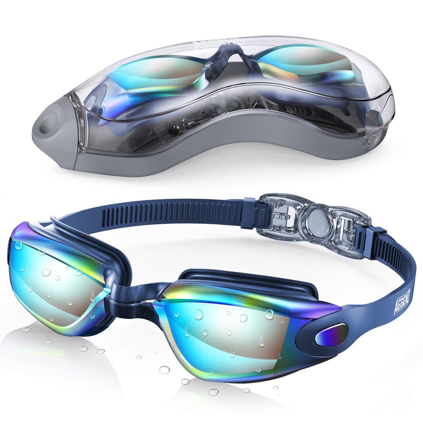 Aegend Swim Goggles, Swimming Goggles No Leaking Full Protect Adult Youth