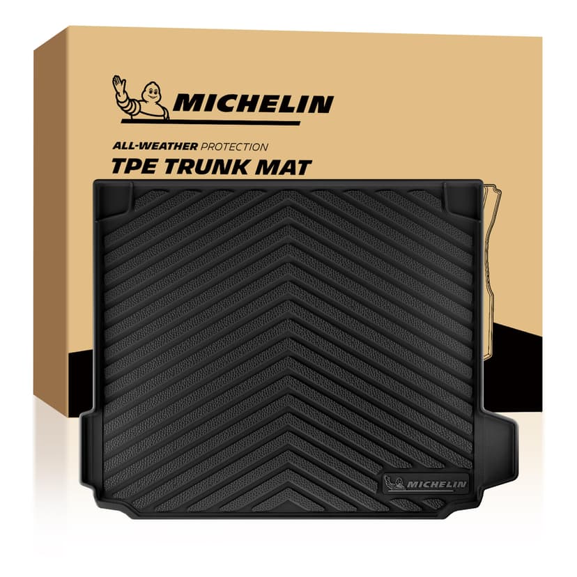 Michelin Vehicle Mats for 2019-2026 BMW X5 PHEV, 5 Seats, Trunk Mat | Not Fit 7 Seats/Gas/Luggage Compartment, Custom Fit, All-Weather TPE Car Mat Accessories Cargo Liner, Premier