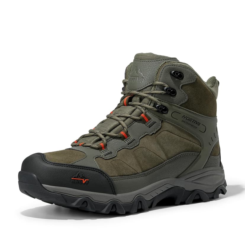 NORTIV 8 Men's Waterproof Hiking Boots Outdoor Mid Trekking Lightweight Mountaineering Shoes Paladin