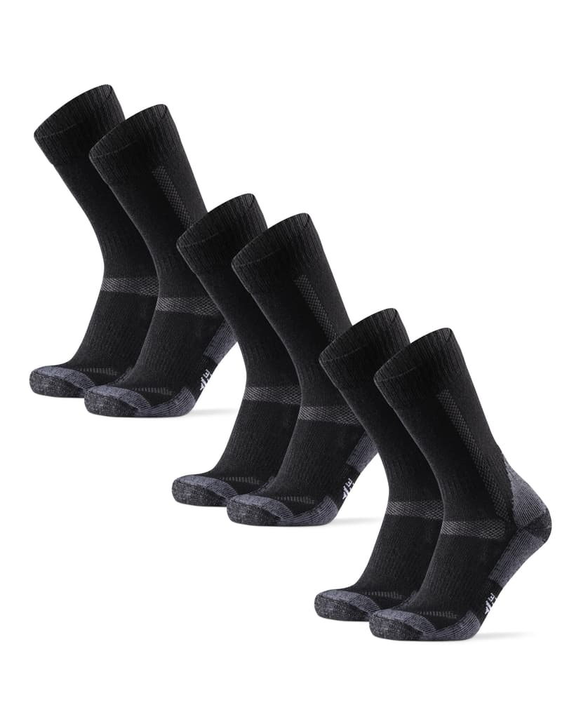 DANISH ENDURANCE Hiking Socks, Merino Wool, Anti-Blister, 3 & 5-Pack | Merino Wool Hiking Socks, Breathable & Cushioned with Anti-Blister Protection for Hiking & Trekking, Unisex