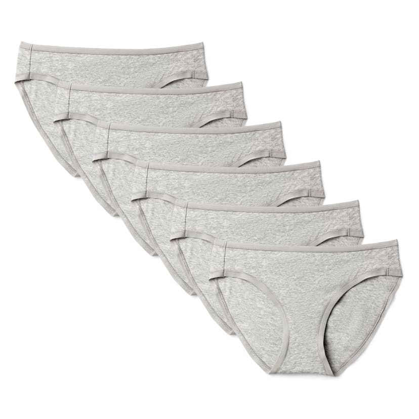 Amazon Essentials Women's Breathable Cotton Bikini Brief Underwear with Full Coverage, Multipacks