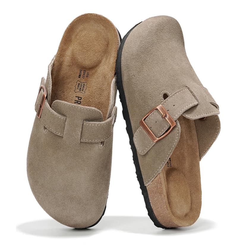 Project Cloud 100% Genuine Leather Slip-ons Footbed Clogs for Women Sandals | Memory Foam Arch Support Slippers for Women; Trendy Slip-ons Women's Mules & Clogs Sandals; Non-Slip Outsole for comfort.