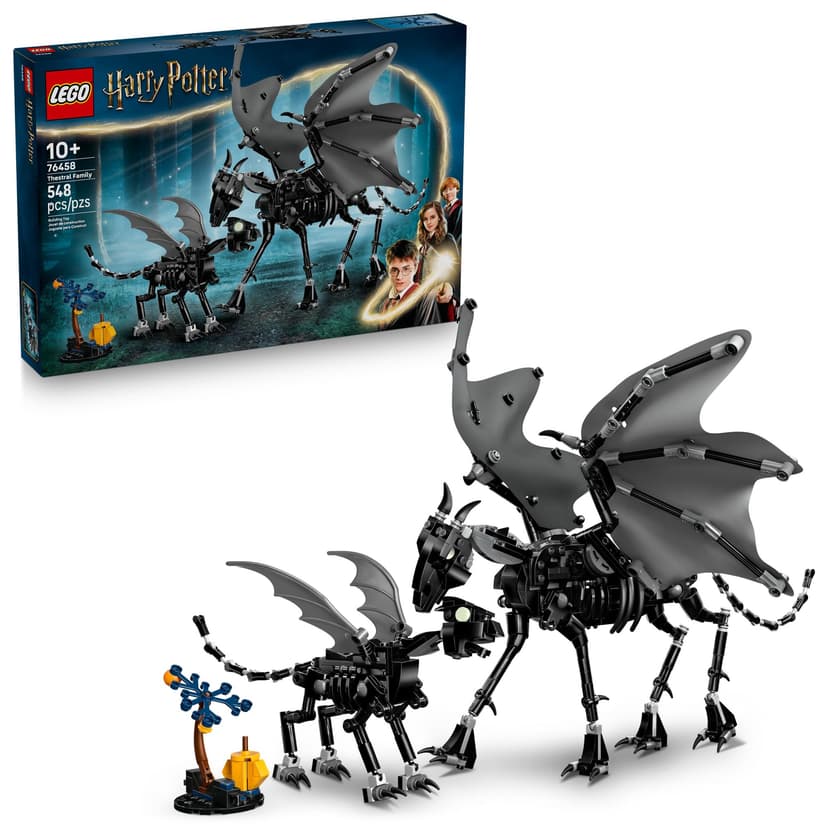 LEGO Harry Potter Thestral Family Building Toy - Pretend Play for Kids, Boys and Girls, Ages 10+ - Collectible Harry Potter Poseable Action Figures - Gift Idea for Birthdays - 76458