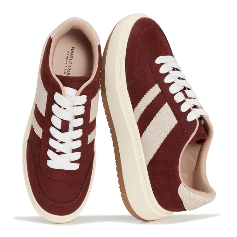 Project Cloud Platform Sneakers for Women - Lightweight Memory Foam Insole Womens Sneakers - Non-Slip Fashion Sneakers for Women Footwear - Women's Fashion Platform Shoes (Nita)