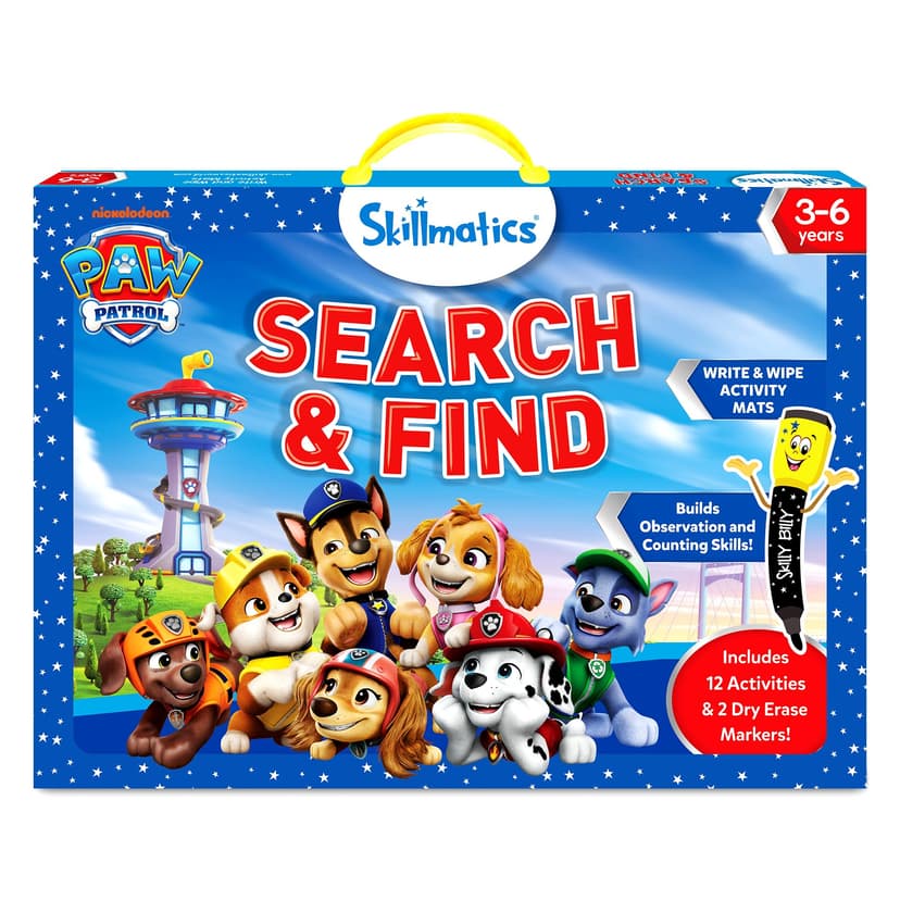 Skillmatics Search and Find – PAW Patrol, Reusable Preschool Activity | Learning Activities, Perfect for Toddlers & Kids Who Love Toys, Art & Crafts, Gifts for Boys & Girls Ages 3, 4, 5, 6