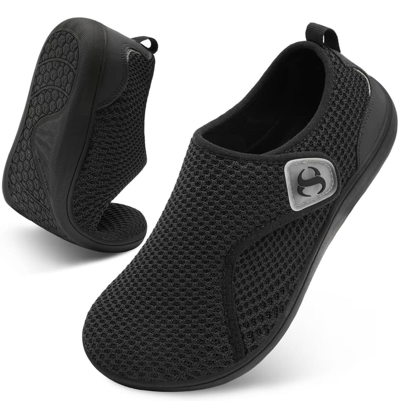 Womens Walking Shoes Comfortable Wide Diabetic Shoes Adjustable Zero Drop Edema Shoe Breathable Neuropathy Nursing Shoes Casual Wide Width Sneakers