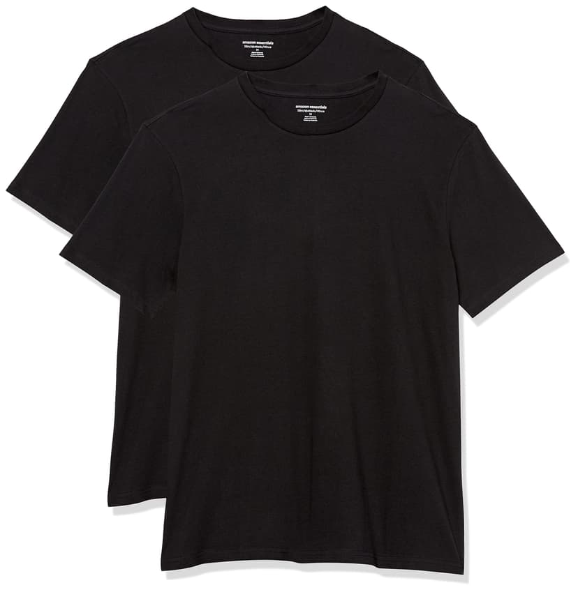 Amazon Essentials Men's Short-Sleeve Crewneck T-Shirt, Pack of 2
