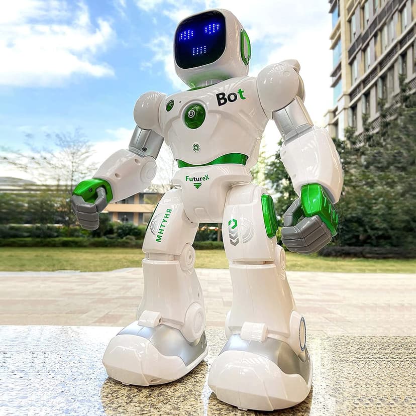 Ruko 1088 Large Remote Control Robot Toys for Kids, Birthday Gift, Green | STEM Programmable Remote Control Robot, Electronics Educational Gifts for Boys & Girls 4 5 6 7 8 9 Year Old