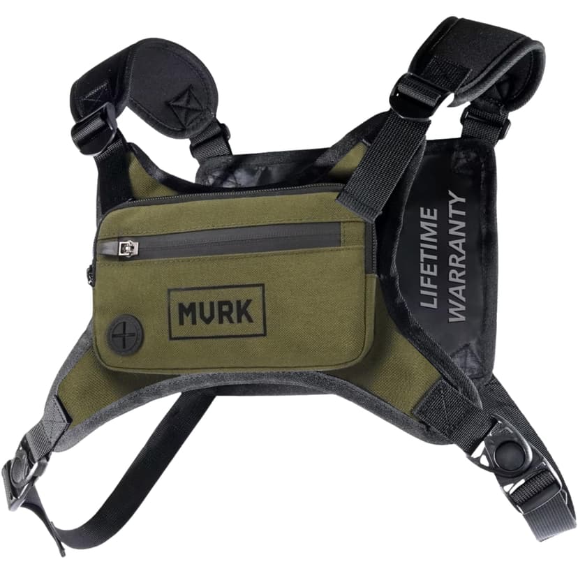 MVRK Water Resistant Running Vest Chest Pack, Phone Holder for Running, Lightweight Training Pack with Reflective Detail
