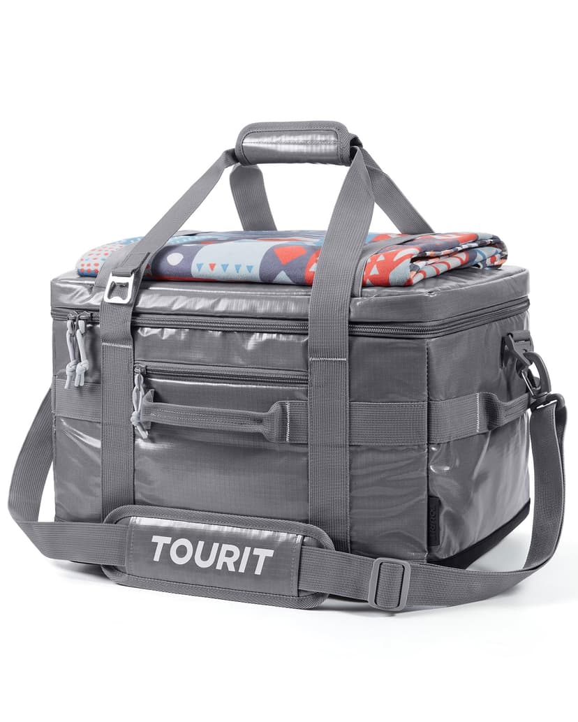 TOURIT Soft Sided Cooler Bag Insulated 30/48/60 Cans, Large Collapsible & Leakproof Ice Chest for Picnic, Beach, Camping, Travel, Sports Fan Coolers