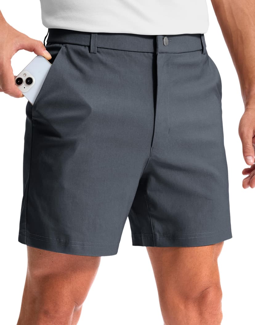 G Gradual Men's Golf Dress Shorts 5"/ 7"/ 9" Stretch Casual Work Flat Front Shorts for Men with 3 Pockets Quick Dry