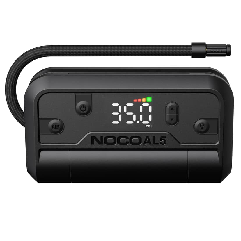 NOCO Air AL5: Cordless Tire Inflator – Portable Rechargeable Air Compressor with USB-C – 17 LPM Inflates 0–40 PSI in 7 Minutes – Digital Gauge + Auto-Shutoff – For Tires up to 31-Inches