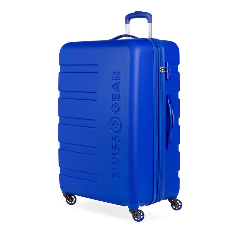 SwissGear 7366 Signature Hardside Expandable Luggage with Spinner Wheels, TSA Lock, Cobalt, Checked-Large 27-Inch
