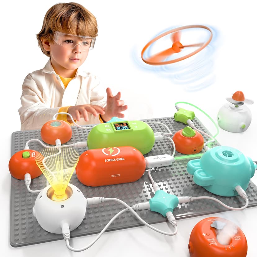 Science Kits for Kids - STEM Kits for Kids, Electronics Exploration Kit, Over 420 Projects, 35 Circuit Parts, STEM Educational Toy Gifts for Kid Boys Girls Ages 3 4 5 6 7 8 9 10 11 12