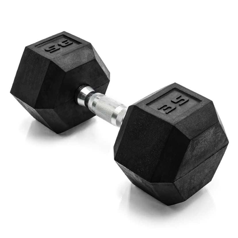CAP Barbell Coated Hex Dumbbell Weight - Single | 10-120 lbs | Multiple Options