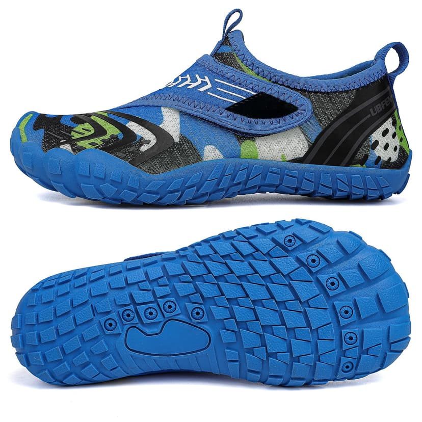 UBFEN Water Shoes for Kids Boys Girls Aqua Socks Barefoot Beach Sports Swim Pool Quick Dry Lightweight Toddler Little Big Kid