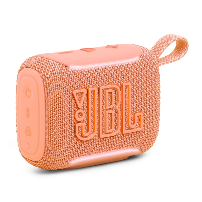 JBL Go 5 Portable Bluetooth Speaker, Waterproof and Dustproof - Orange | Dustproof Drop-Proof With up to 10 Hr Battery, Stereo Pairing, App Control For Pool, Beach, Outdoor Listening