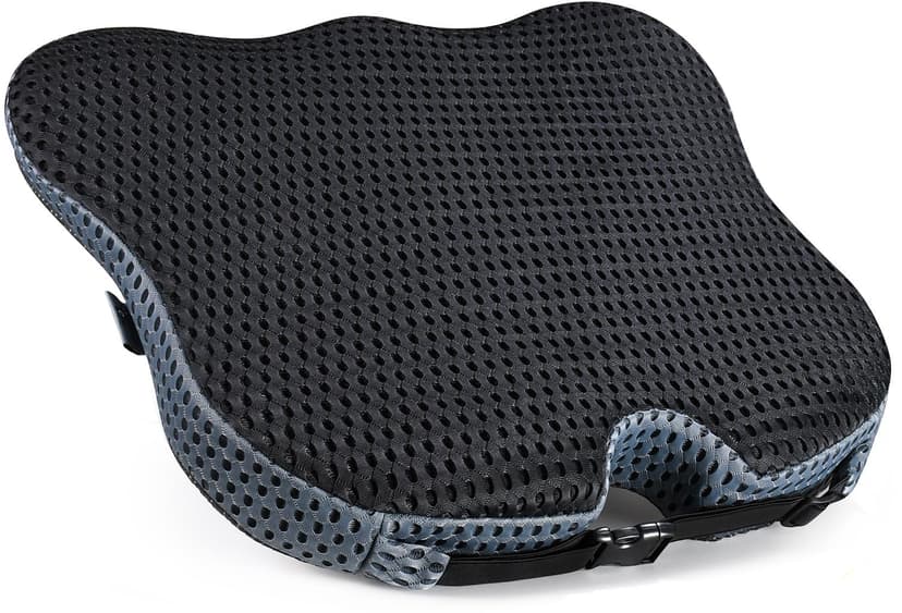 Wedge Car Seat Cushion for Better Visibility & Sciatica Pain Relief - High Density Memory Foam, Non-Slip Ergonomic Car Seat Cushion for Driving, Universal Fit for Car, SUV,Truck & Tractor