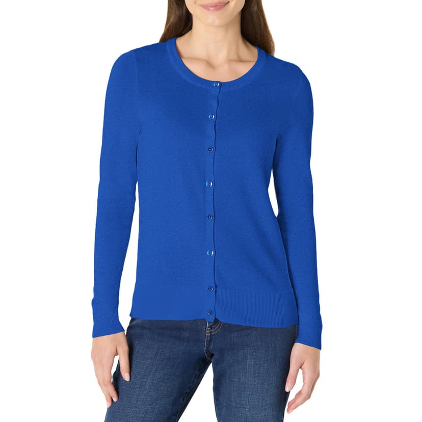 Amazon Essentials Women's Lightweight Crewneck Cardigan Sweater (Available in Plus Size)