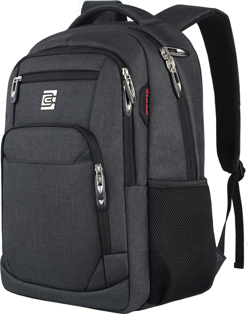 Volher Laptop Backpack,Business Travel Anti Theft Slim College Backpack | Water Resistant Durable Computer Bag Gift for Women & Men Fits 15.6 Inch Laptop and Notebook - Black