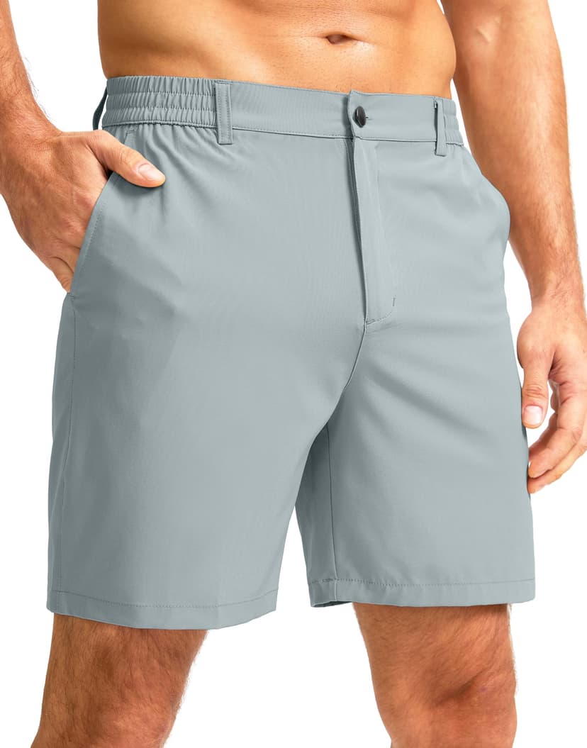 Men's Casual Shorts 7"/5"/9" Lightweight Golf Shorts for Men with 3 Pockets | 3 Pockets, Stretch, Quick Dry, Breathable, Moisture wicking, Expandable Waistband, Zip fly, Comfort
