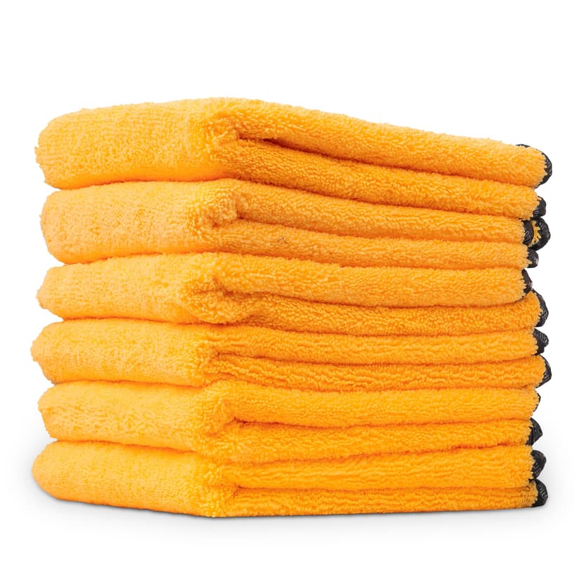 Chemical Guys Professional Grade Premium Microfiber Towels for Cars, Gold, 24" x 16", Ultra-Soft and Scratch-Free Car Detailing Cloths for Trucks, Motorcycles, and More - 6 Pack