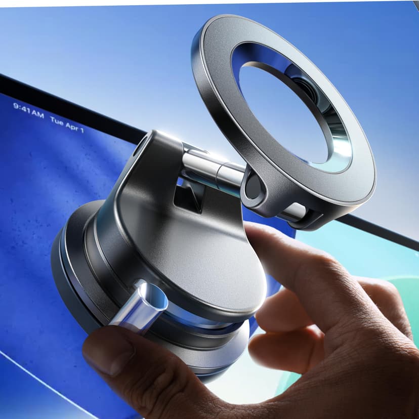 LISEN for MagSafe Car Mount [3800gf Strong Magnet & 90+LBS Suction] 360° Adjustable Vacuum Magnetic Phone Holders for Your Car, for iPhone 17 Pro Max 16 15 14 13 12 Plus Air for All Smartphones