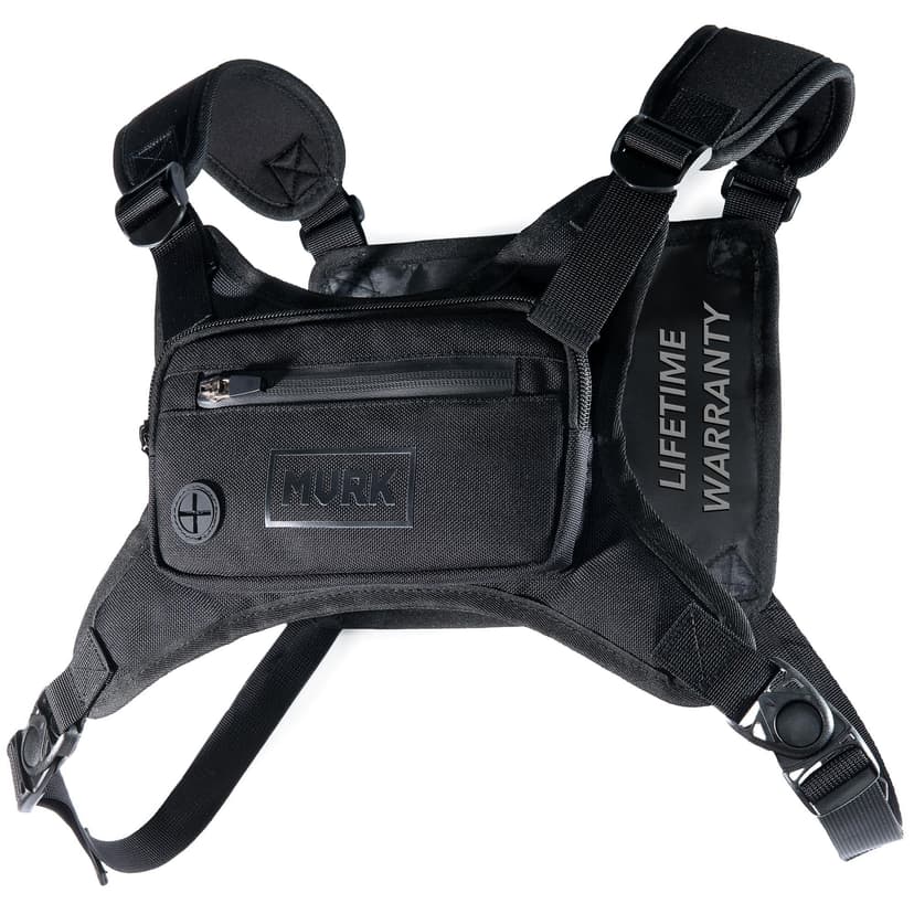 MVRK Water Resistant Running Vest Chest Pack, Phone Holder for Running, Lightweight Training Pack with Reflective Detail