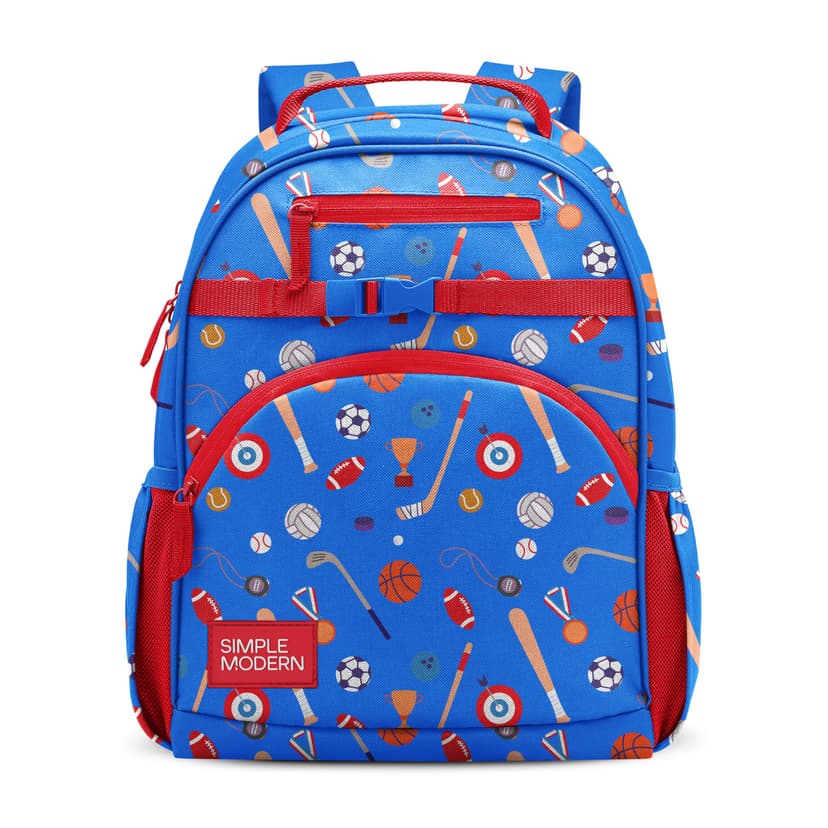 Simple Modern Kids Backpack for School, Girls, Boys | 12L | Sports | Fletcher Bookbag, School Backpack for Toddler, Preschool, Kindergarten | Fits Lunch Box, Cute | Medium | Sports Balls