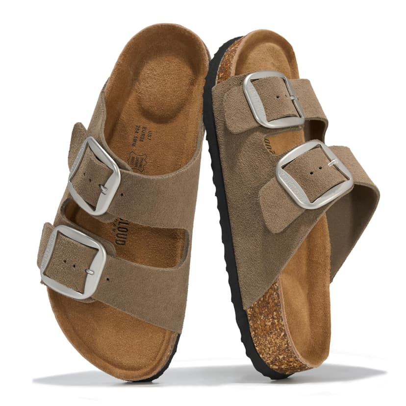 Project Cloud 100% Genuine Leather Footbed Sandals for Women (Santorini) | Comfortable Beach Essentials Womens Sandals Plush Memory Foam Cushioning Vacation Essentials Slides for Women Footwear