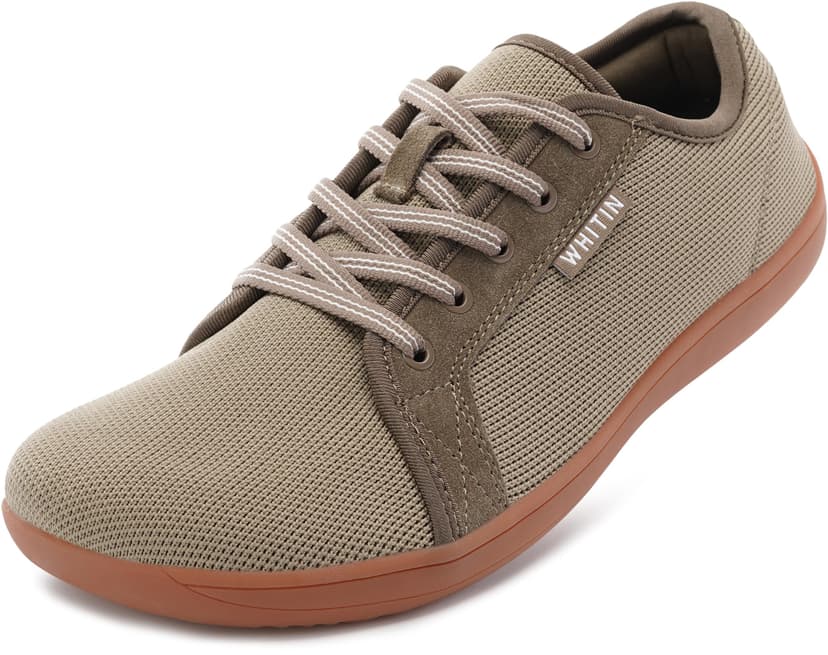 WHITIN Men's Wide Barefoot Sneakers for Optimal Relaxation W81 | Foot-Shaped Fit, Ground Feel, Lightweight & Breathable, Versatile Comfort for Walking, Standing & Training