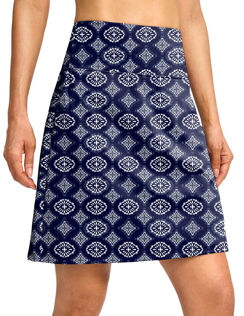 G Gradual 19" Skorts for Woman Knee Length Golf Skirt Long Athletic Tennis Skorts for Women Dressy Casual with Shorts Pockets