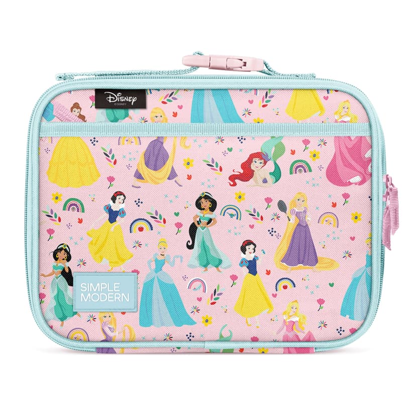 Simple Modern Disney Princess Kids Lunch Box & Insulated School Lunch Bag | Hadley Cute Lunch Box for Girls, Boys, Toddlers | Fits Bento Box, Lunch Containers | Small Lunch Bag | Princess Rainbows